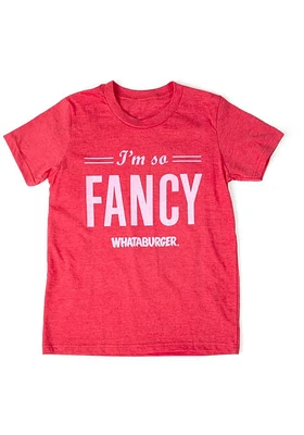 Texas Youth Red So Fancy Short Sleeve Fashion T-Shirt