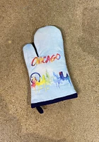 Chicago Watercolor Drip Pot Holder