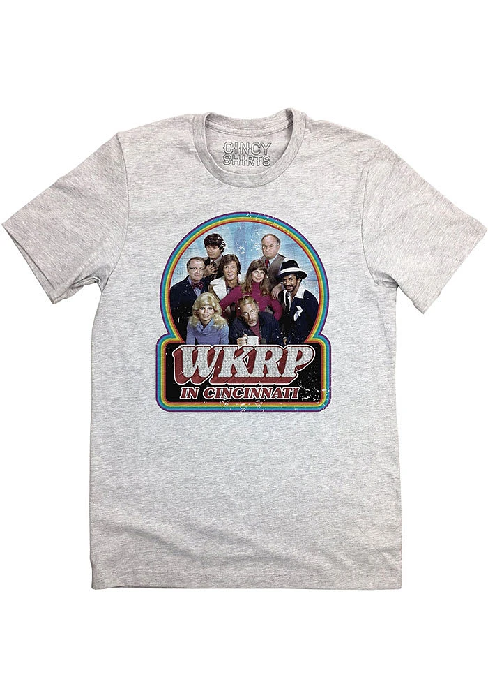 Cincinnati Grey WKRP Short Sleeve Fashion T Shirt