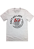 Kentucky Grey Aint No Laws Short Sleeve Fashion T Shirt