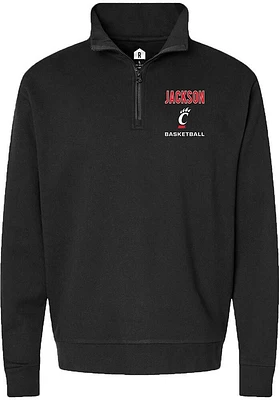 A'riel Jackson  Rally Cincinnati Bearcats Mens NIL Embroidered Long Sleeve Qtr Zip Pullover