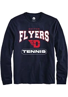 Rally Dayton Flyers Navy Blue Tennis Long Sleeve T Shirt