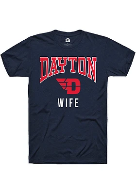 Rally Dayton Flyers Navy Blue Wife Short Sleeve T Shirt