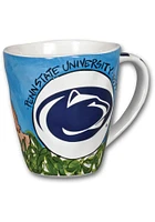 Penn State Nittany Lions 16oz Painted Scene Ceramic Mug - Navy Blue