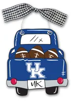 Kentucky Wildcats Wood Truck Ornament