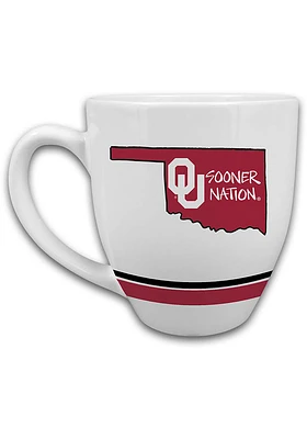 Oklahoma Sooners 16oz State Ceramic Mug - Red