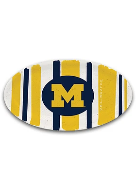 Michigan Wolverines 6.75 x 12.25 Oval Melamime Serving Tray