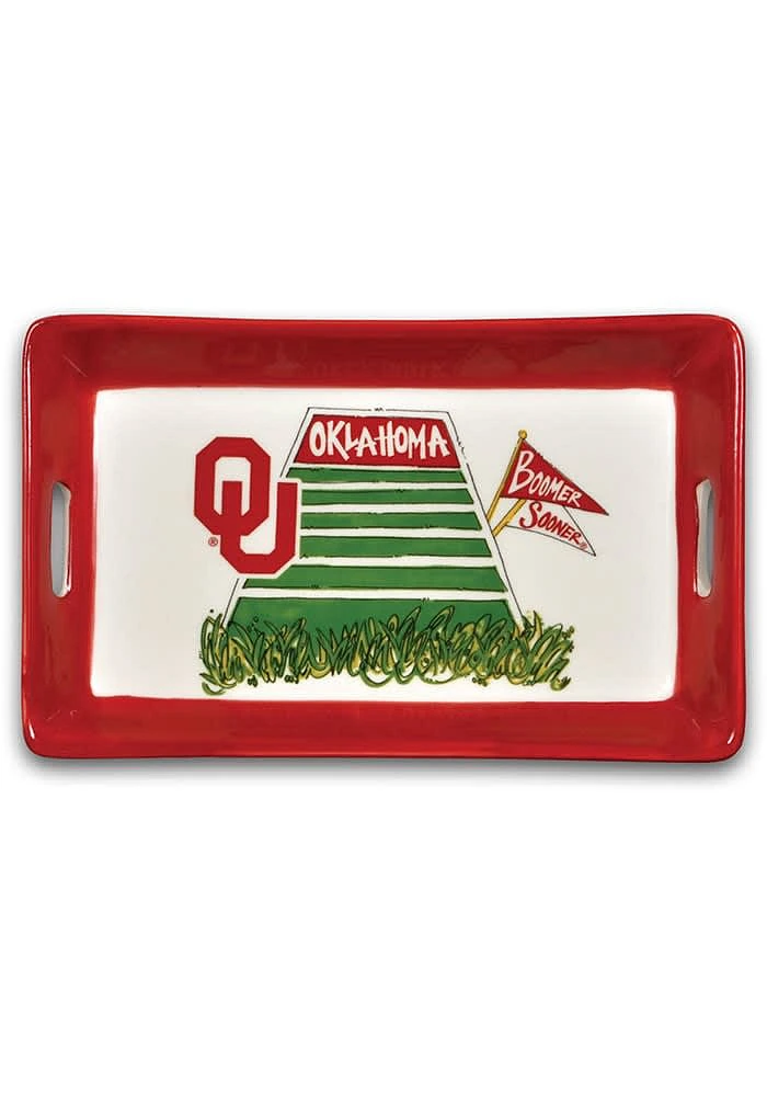 Oklahoma Sooners 8.5 x 5.5 Mini Serving Tray