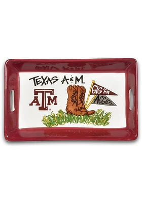 Texas A&M Aggies 8.5 x 5.5 Mini Serving Tray