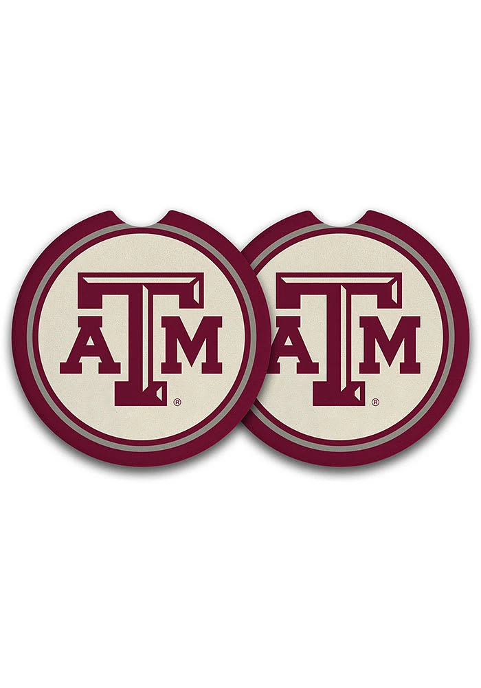 Texas A&M Aggies 2 Pack Car Coaster - Maroon