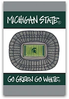 Michigan State Spartans Stadium Garden Flag - Green
