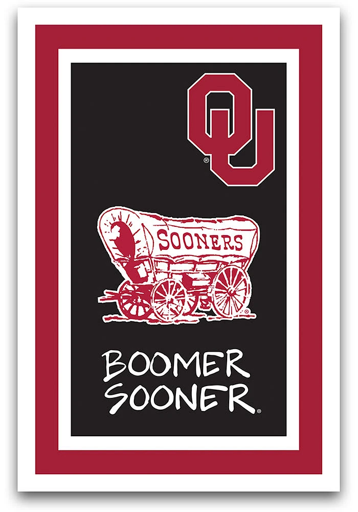 Oklahoma Sooners Mascot Garden Flag - Red