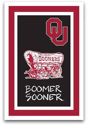 Oklahoma Sooners Mascot Garden Flag - Red
