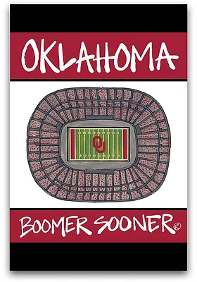 Oklahoma Sooners Stadium Garden Flag - Red