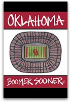 Oklahoma Sooners Stadium Garden Flag - Red