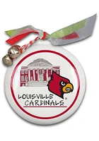 Louisville Cardinals 4.5 inch diameter Ornament - Red