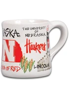 Nebraska Cornhuskers 20oz Campus Icons Ceramic Mug - Red