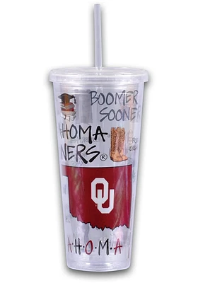 Oklahoma Sooners 22 oz. Straw Tumbler