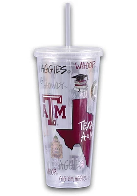 Texas A&M Aggies 22 oz. Straw Tumbler