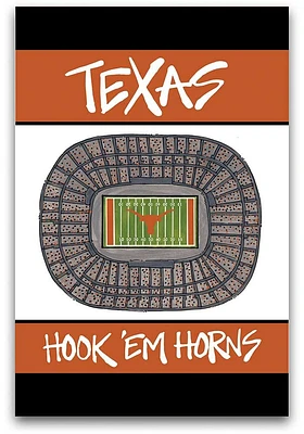 Texas Longhorns 2-Sided Design Garden Flag