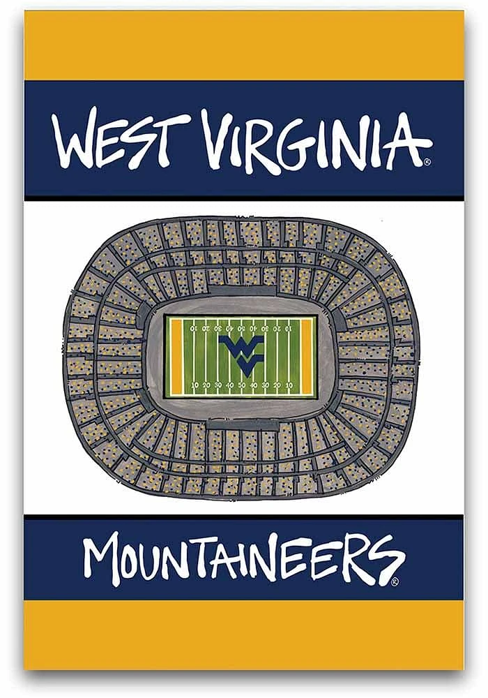 West Virginia Mountaineers 2-Sided Garden Flag - Blue