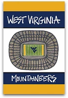 West Virginia Mountaineers 2-Sided Garden Flag - Blue