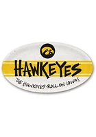 Iowa Hawkeyes 6.75 x 12.25 Oval Melamine Serving Tray