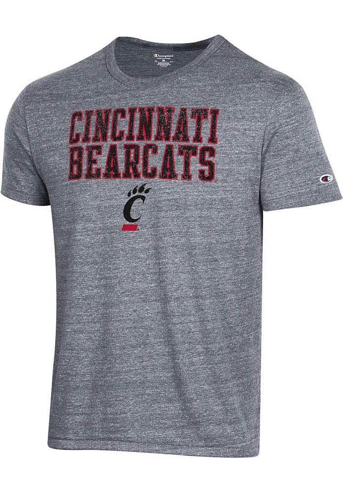 Champion Cincinnati Bearcats Grey Tri-Blend Short Sleeve Fashion T Shirt