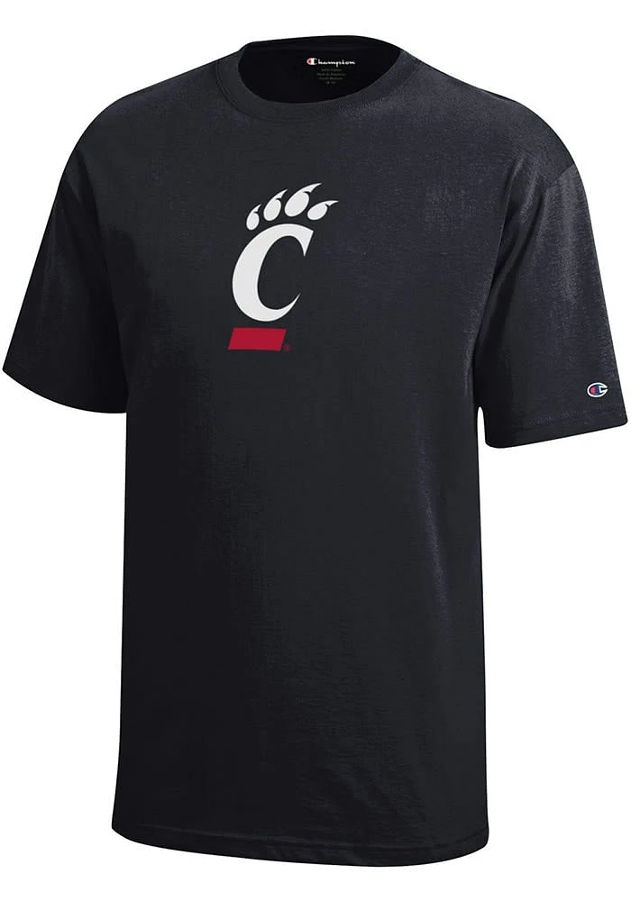 Champion Cincinnati Bearcats Youth Black Core Short Sleeve T-Shirt