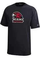 Champion Miami RedHawks Youth Black Core Short Sleeve T-Shirt