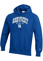 Champion Kentucky Wildcats Mens Blue Reverse Weave Long Sleeve Hoodie