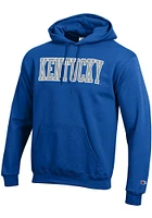 Champion Kentucky Wildcats Mens Blue Powerblend Long Sleeve Hoodie