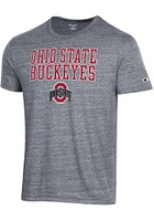 Champion Ohio State Buckeyes Grey Tri-Blend Short Sleeve Fashion T Shirt