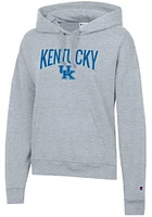 Champion Kentucky Wildcats Womens Grey Powerblend Hooded Sweatshirt