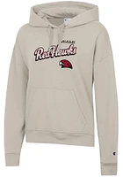 Champion Miami RedHawks Womens Tan Powerblend Hooded Sweatshirt