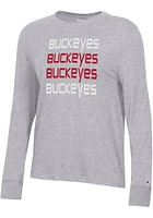 Champion Ohio State Buckeyes Womens Core LS Tee