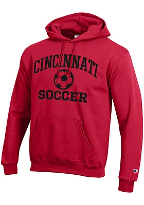 Champion Cincinnati Bearcats Mens Soccer Powerblend Long Sleeve Hoodie