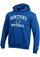 Champion Kentucky Wildcats Mens Softball Powerblend Long Sleeve Hoodie