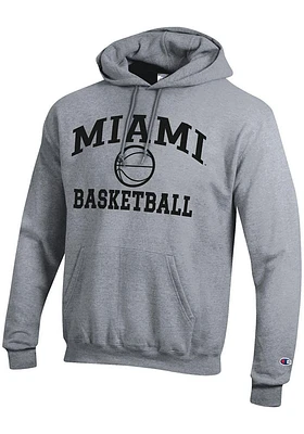 Champion Miami RedHawks Mens Basketball Powerblend Long Sleeve Hoodie