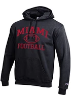 Champion Miami RedHawks Mens Football Powerblend Long Sleeve Hoodie