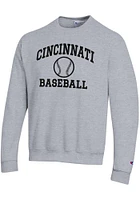 Champion Cincinnati Bearcats Mens Baseball Powerblend Long Sleeve Crew Sweatshirt