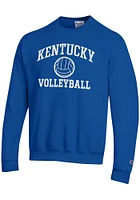 Champion Kentucky Wildcats Mens Volleyball Powerblend Long Sleeve Crew Sweatshirt