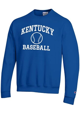 Champion Kentucky Wildcats Mens Baseball Powerblend Long Sleeve Crew Sweatshirt