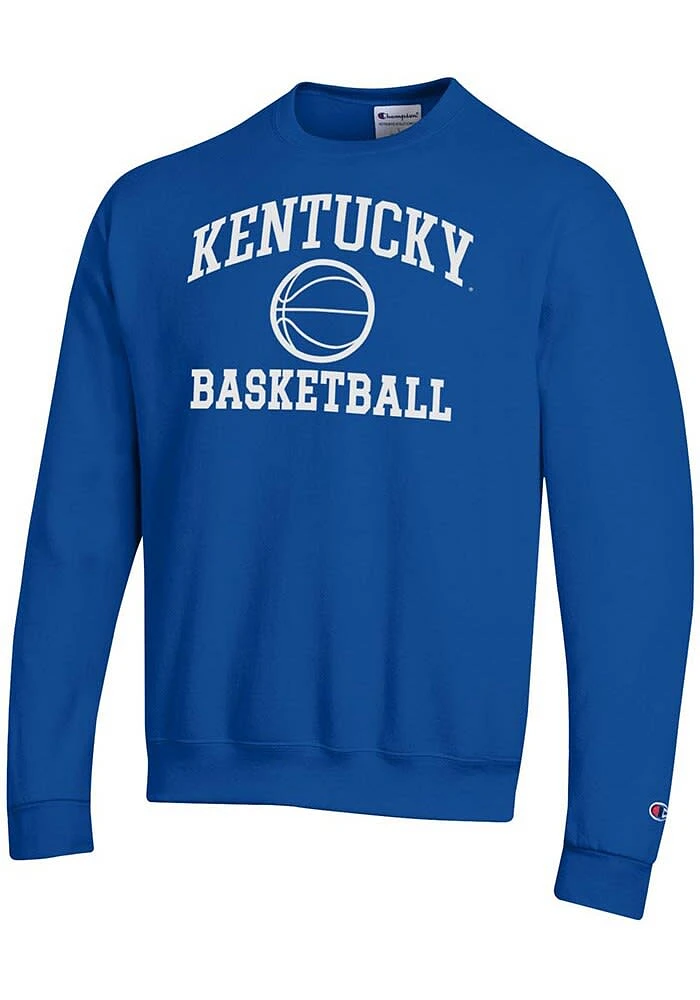 Champion Kentucky Wildcats Mens Basketball Powerblend Long Sleeve Crew Sweatshirt