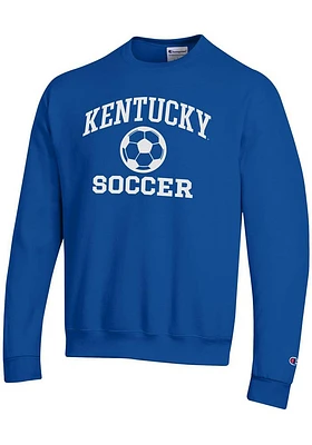 Champion Kentucky Wildcats Mens Soccer Powerblend Long Sleeve Crew Sweatshirt