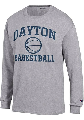 Champion Dayton Flyers Grey Basketball Jersey Long Sleeve T Shirt