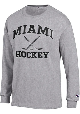 Champion Miami RedHawks Hockey Jersey Long Sleeve T Shirt