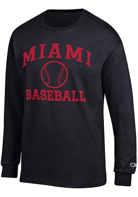 Champion Miami RedHawks Baseball Jersey Long Sleeve T Shirt