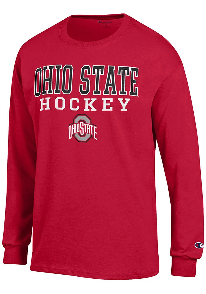 Champion Ohio State Buckeyes Hockey Jersey Design Long Sleeve T Shirt