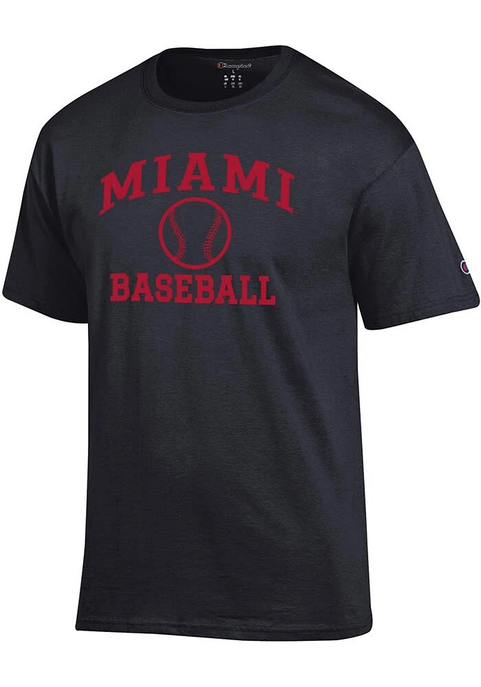 Champion Miami RedHawks Baseball Jersey Short Sleeve T Shirt